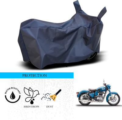 SnehaSales Waterproof Two Wheeler Cover for Royal Enfield(Classic Squadron, Blue)