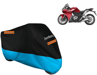 Juvdoxj Waterproof Two Wheeler Cover for Honda(VFR 1200F, Blue)