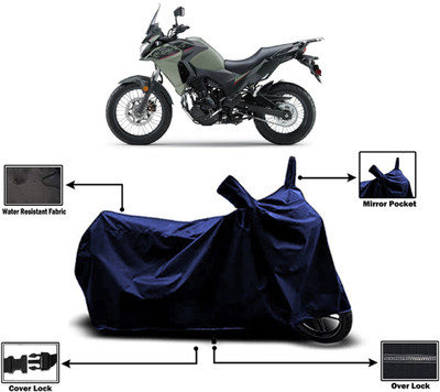 Amexride Two Wheeler Cover for Kawasaki(Versys X 300 BS6, Blue)