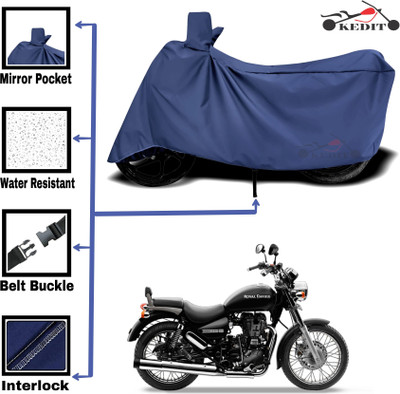 KEDIT Two Wheeler Cover for Royal Enfield(Thunderbird 350, Blue)