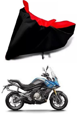 DSAMI Two Wheeler Cover for CFMoto(650MT, Red, Black)