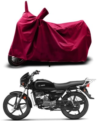 KEDIT Two Wheeler Cover for Hero(Splendor, Maroon)