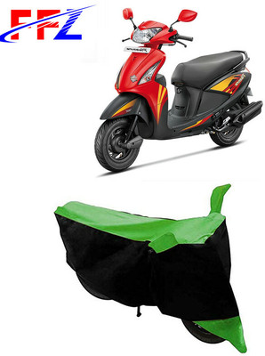FFZ Two Wheeler Cover for Hero(Pleasure, Black, Green)