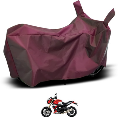 GOSHIV-car and bike accessories Waterproof Two Wheeler Cover for Mahindra(Maroon)