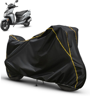 OliverX Waterproof Two Wheeler Cover for Honda(Dio, Black, Yellow)