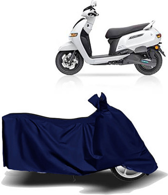 DeepShakshi AUTOMOTIVE Waterproof Two Wheeler Cover for TVS(iQube, Blue)
