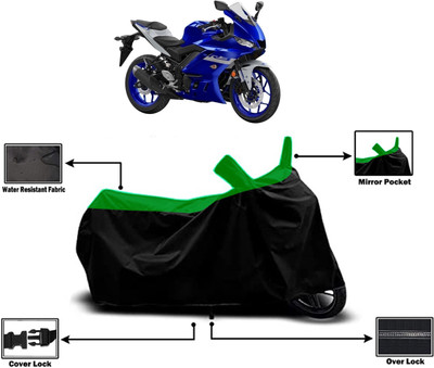 Amexride Two Wheeler Cover for Yamaha(YZF R3 BS6, Green)