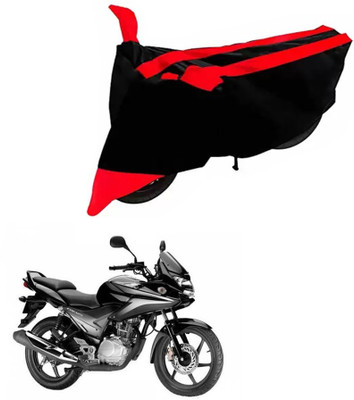 DeepShakshi AUTOMOTIVE Two Wheeler Cover for Honda(CBF Stunner, Black, Red)