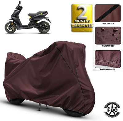 FBC Waterproof Two Wheeler Cover for Ather(450 X, Maroon)
