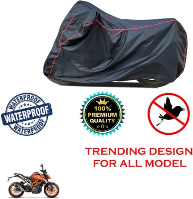 THE REAL ARV Waterproof Two Wheeler Cover for KTM(390 Duke, Black)