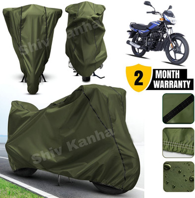 Shiv Kanha Waterproof Two Wheeler Cover for Bajaj(Platina, Green, Black)
