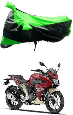 Mdstar Waterproof Two Wheeler Cover for Yamaha(Fazer-250, Green, Black)