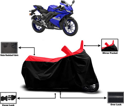 Amexride Two Wheeler Cover for Yamaha(R15 V3, Red)