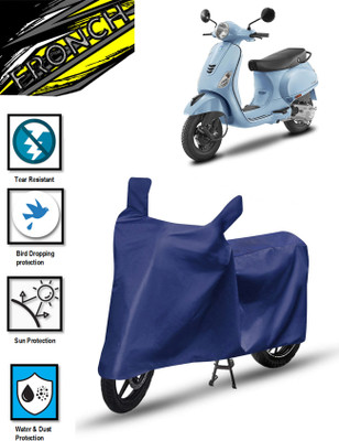 FRONCH Waterproof Two Wheeler Cover for Vespa(Vespa VXL 150, Blue)