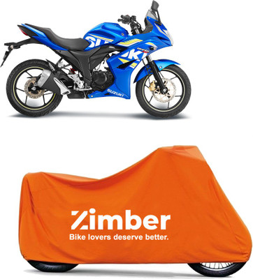 THE REAL ARV Two Wheeler Cover for Suzuki(Gixxer SF, Orange)