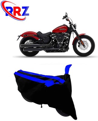 RRZ Waterproof Two Wheeler Cover for Harley Davidson(Street Bob, Black, Blue)