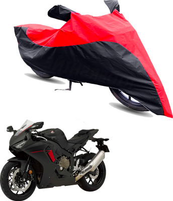 Motodreka Two Wheeler Cover for Honda(CBR1000RR Fireblade, Red, Black)