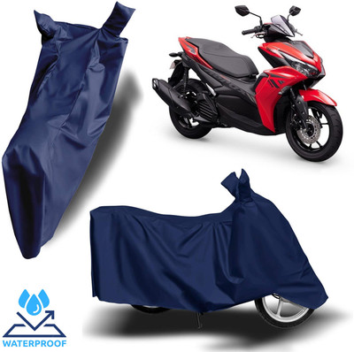 ROYAL AUTO MART Waterproof Two Wheeler Cover for Yamaha(Aerox 155 Maxi, Blue)