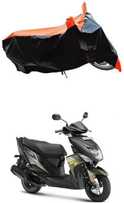 VESMEI Two Wheeler Cover for Yamaha(Cygnus Ray ZR BS6, Orange)