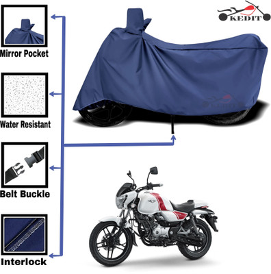 AASHTIK MART Two Wheeler Cover for Bajaj(v15, Blue)