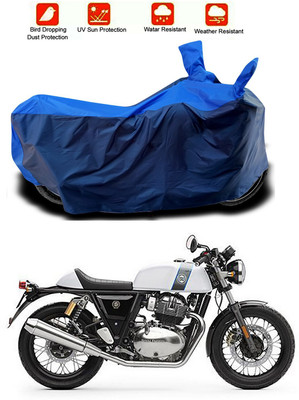 Mdstar Waterproof Two Wheeler Cover for Royal Enfield(Continental GT, Blue, Blue)