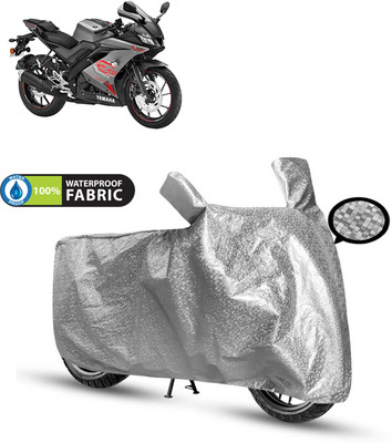 PAGORA Waterproof Two Wheeler Cover for Yamaha(YZF R15 V3.0, Silver)