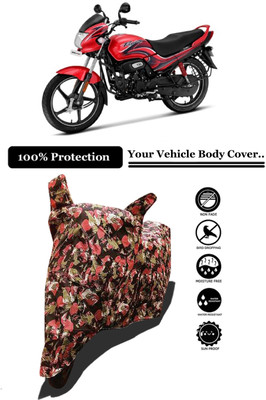 Amexride Two Wheeler Cover for Hero(Passion Plus, Multicolor)