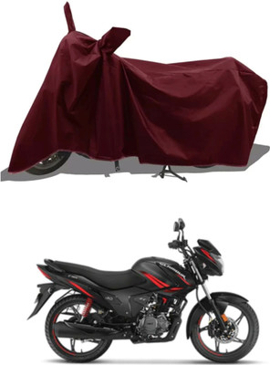 MMSSTAR Waterproof Two Wheeler Cover for Hero(Glamour, Maroon)