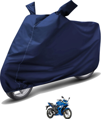 Auto Hub Waterproof Two Wheeler Cover for Suzuki(Gixxer SF, Blue)