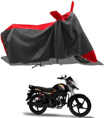 KEDIT Two Wheeler Cover for Mahindra(Red, Black)