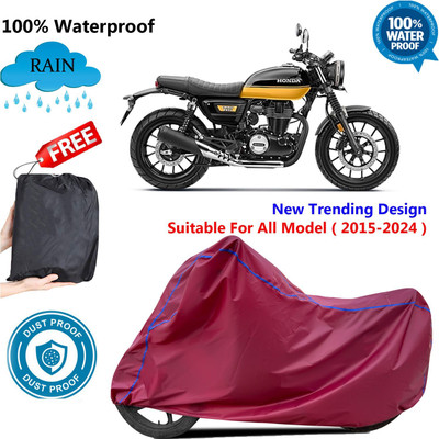 AUTOCAD Waterproof Two Wheeler Cover for Honda(CB350RS, Maroon)