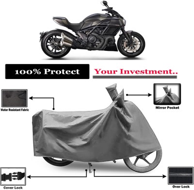 Amexride Two Wheeler Cover for Ducati(Diavel, Grey)