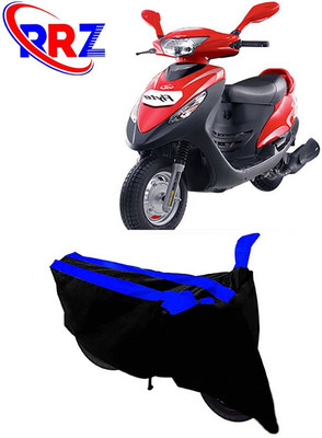 RRZ Waterproof Two Wheeler Cover for Mahindra(Flyte, Black, Blue)