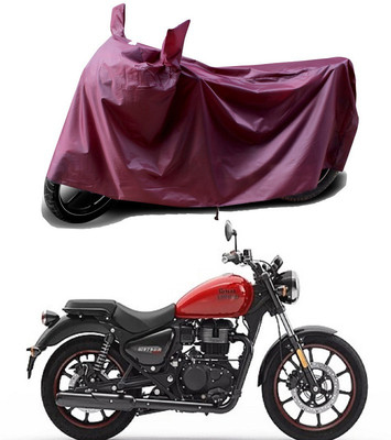 THE REAL ARV Waterproof Two Wheeler Cover for Royal Enfield(Meteor 350, Maroon)