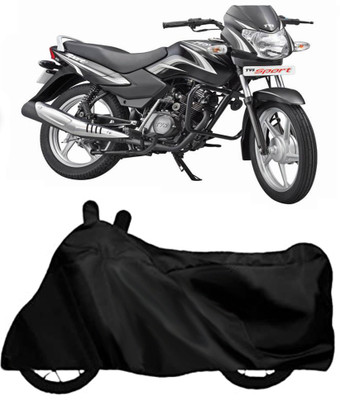 Autoinnovation Waterproof Two Wheeler Cover for TVS(Sport, Black)