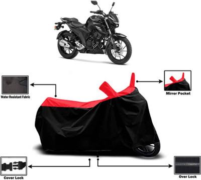 KEDIT Two Wheeler Cover for Yamaha(FZ-25, Red)