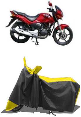 SUGASHRI Waterproof Two Wheeler Cover for Honda(CBZ TYPE 1, Yellow, Black)