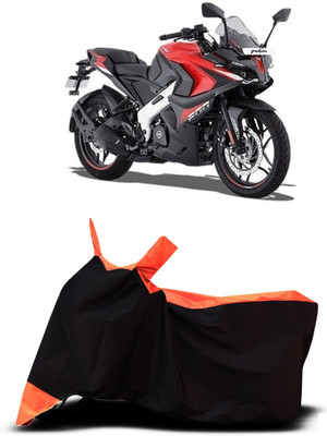 VESMEI Two Wheeler Cover for Bajaj(Pulsar 200NS FI, Orange)