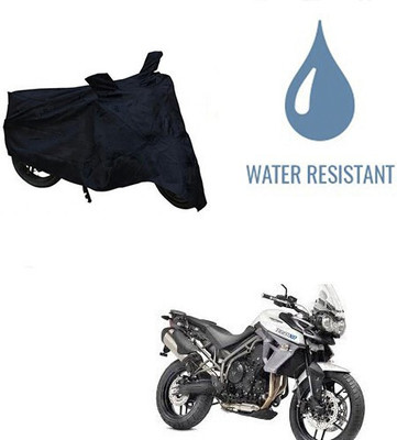 DeepShakshi AUTOMOTIVE Waterproof Two Wheeler Cover for Triumph(Tiger 800 XR, Black)