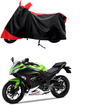 GROFATIK Two Wheeler Cover for Kawasaki(Ninja 300 BS6, Red)