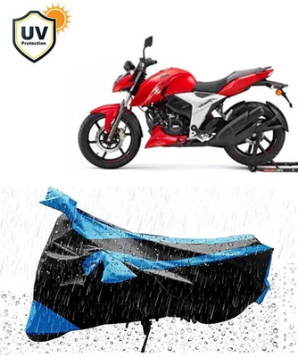 DeepShakshi AUTOMOTIVE Two Wheeler Cover for TVS(Apache, Blue, Black)