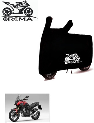 DeepShakshi AUTOMOTIVE Waterproof Two Wheeler Cover for Honda(CB 500, Black)