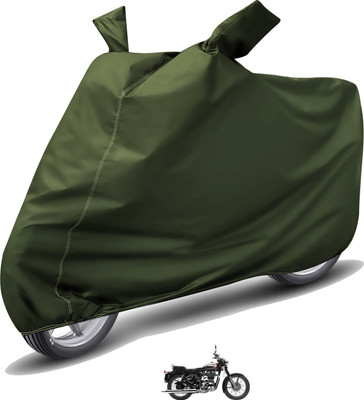 MOCKHE Waterproof Two Wheeler Cover for Royal Enfield(Bullet 350, Green)