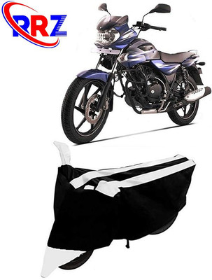 RRZ Waterproof Two Wheeler Cover for Bajaj(Discover 135, Black, White)