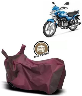 OliverX Waterproof Two Wheeler Cover for Hero(HF Deluxe, Maroon)