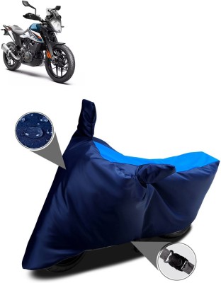 AutoGalaxy Waterproof Two Wheeler Cover for KTM(250 Duke BS6, Blue)