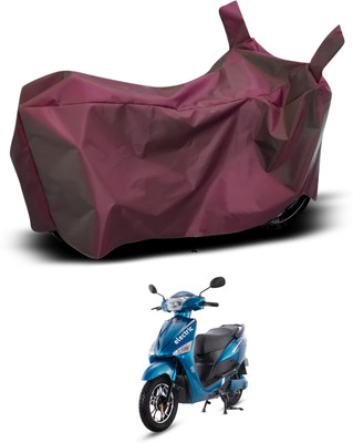CODOKI Waterproof Two Wheeler Cover for Hero(Electric Optima, Maroon)