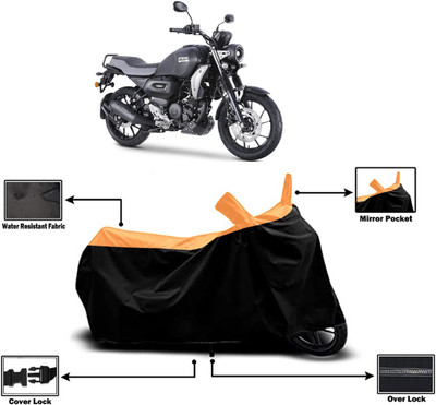 Amexride Two Wheeler Cover for Yamaha(FZ-X, Orange)