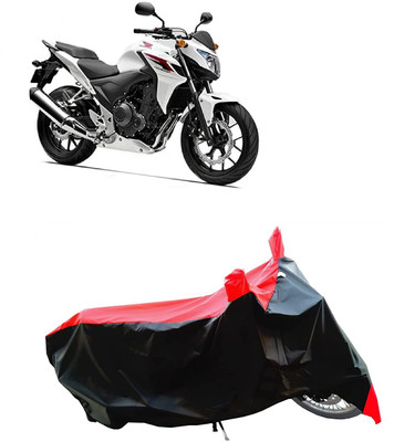 KEDIT Two Wheeler Cover for Honda(CB 400, Red)