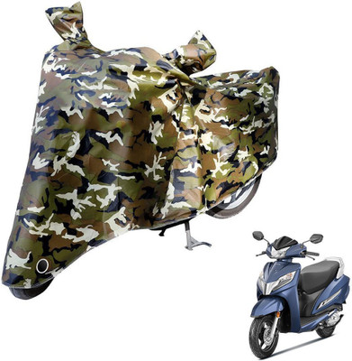 Laxnera Waterproof Two Wheeler Cover for Honda(Activa 125, Green, Black)